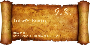 Inhoff Kevin névjegykártya